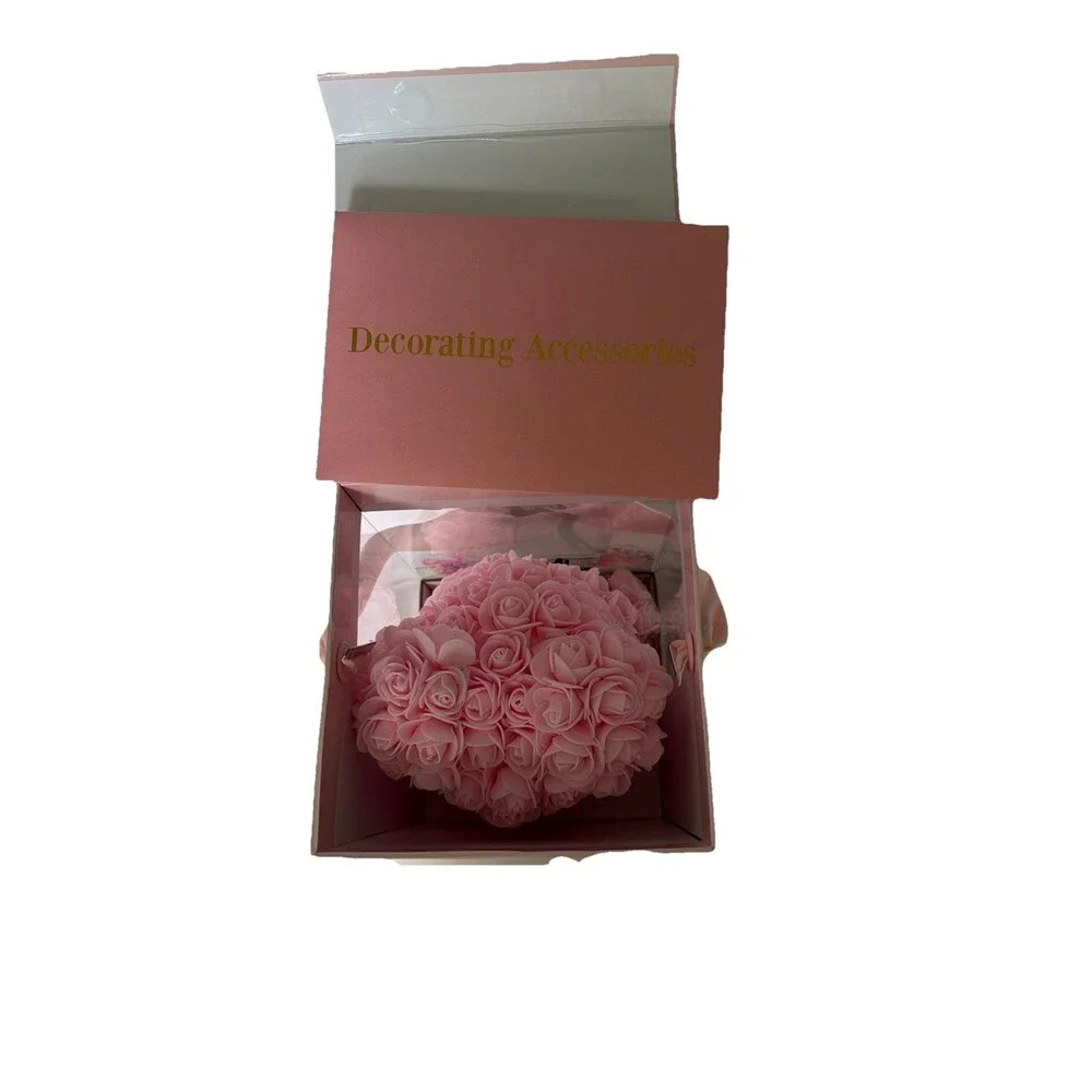 Sakura Pink Rose Flower Teddy Bear - Gift Box 10 inch Mother s Day & Birthday